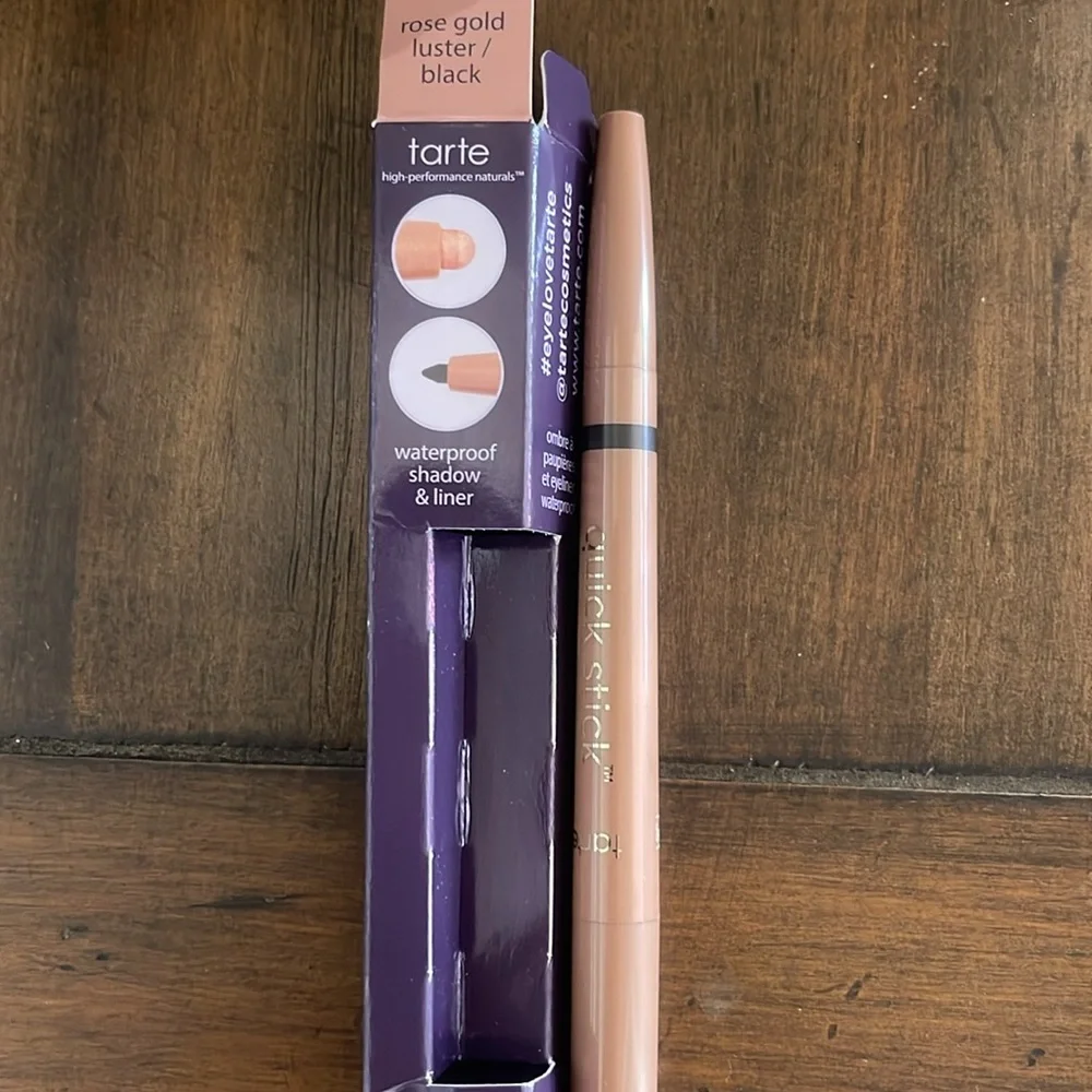 NIB Tarte Quick Stick- Rose Gold Luster/Black/ Shadow/Primer & Liner in One!!